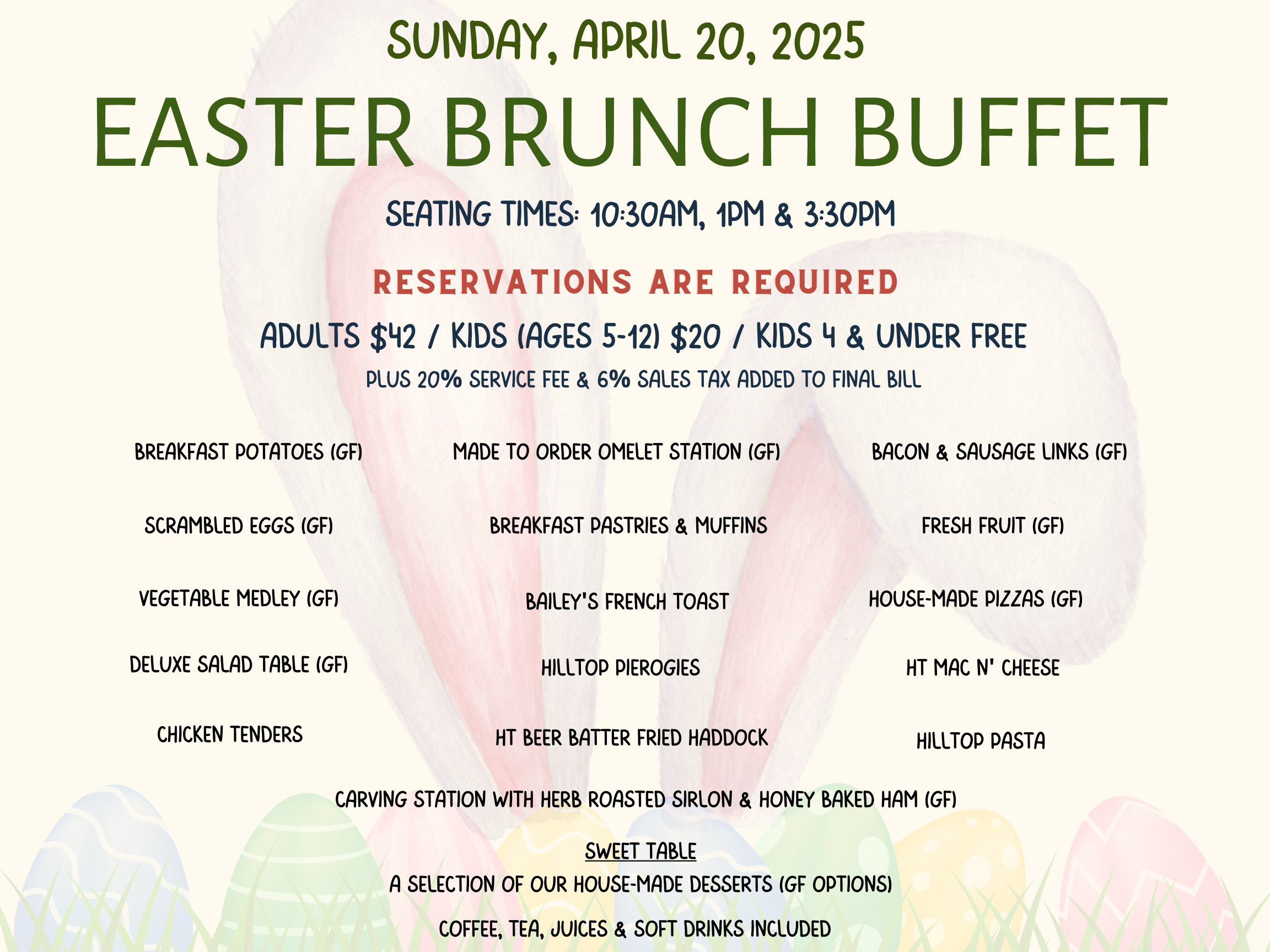 Easter Brunch buffet